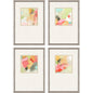 Pastel Splash Wood Multi Framed Wall Art 4PC