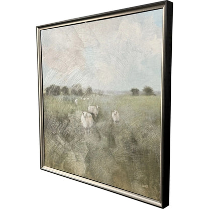 Pasture Hand Finished Green Framed Wall Art
