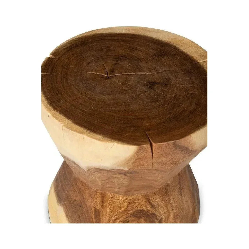Patcharee Natural Solid Chamcha Wooden Side Table - LOOMLAN - Urbia - Side Tables
