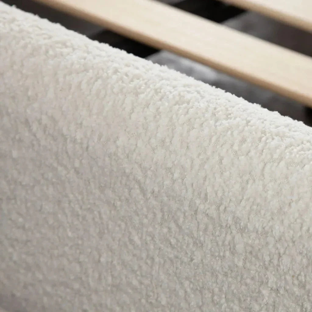 Path White Low Profile Bed Frame - LOOMLAN - Diamond Sofa - Beds