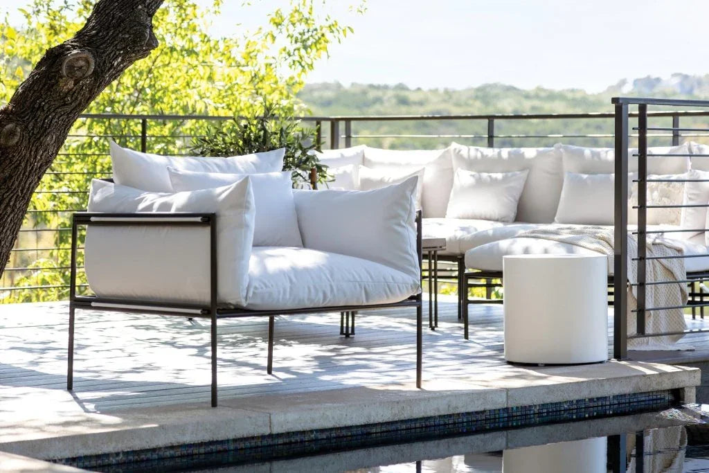 Patinero Aluminum Charcoal Satin Patio Lounge Chair-Outdoor Lounge Chairs-Seasonal Living-LOOMLAN