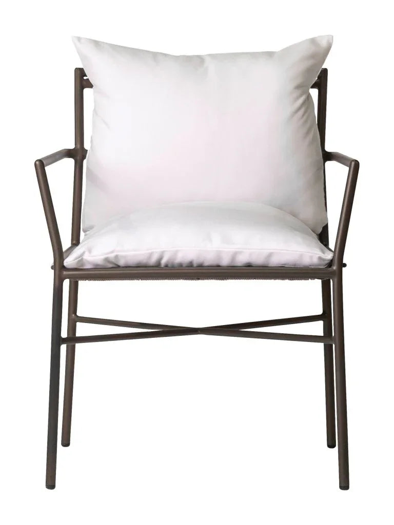 Patinero Aluminum Patio Dining Arm Chair (Set Of 2)-Outdoor Dining Chairs-Seasonal Living-LOOMLAN