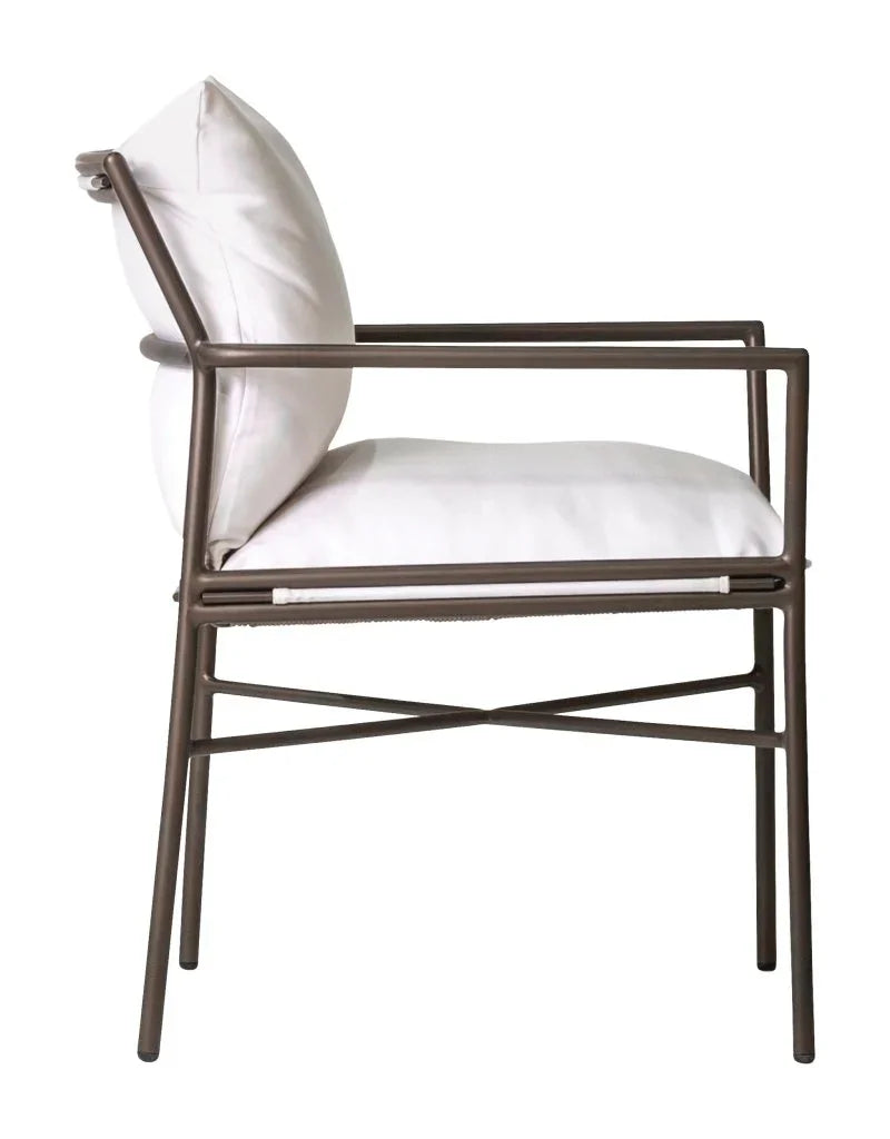 Patinero Aluminum Patio Dining Arm Chair (Set Of 2)-Outdoor Dining Chairs-Seasonal Living-LOOMLAN