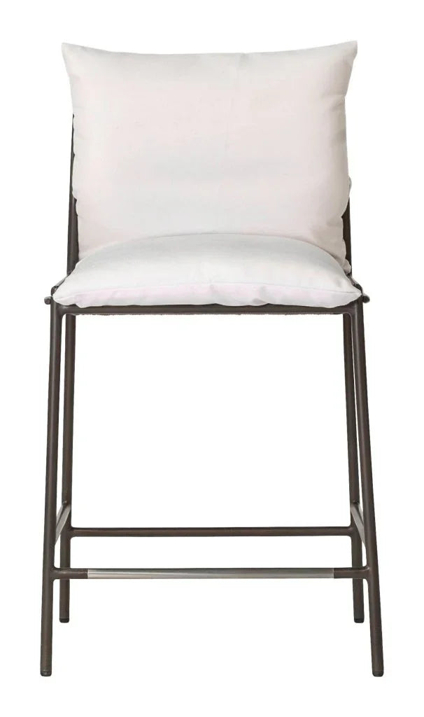 Patinero Charcoal Finish Patio Counter Chair-Outdoor Counter Stools-Seasonal Living-LOOMLAN