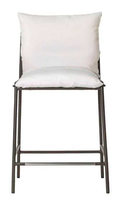 Patinero Charcoal Finish Patio Counter Chair-Outdoor Counter Stools-Seasonal Living-LOOMLAN