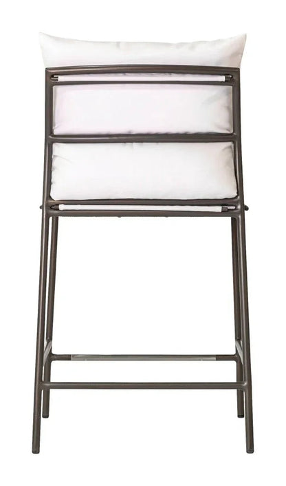 Patinero Charcoal Finish Patio Counter Chair-Outdoor Counter Stools-Seasonal Living-LOOMLAN