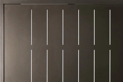 Patinero Charcoal Finish Patio Dining Table-Outdoor Dining Tables-Seasonal Living-LOOMLAN