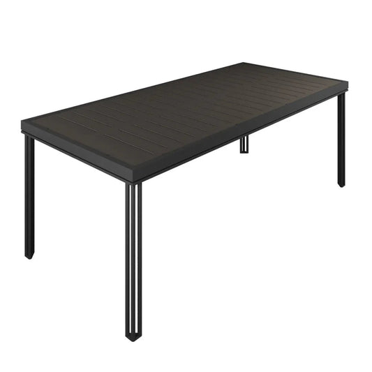 Patinero Charcoal Finish Patio Dining Table-Outdoor Dining Tables-Seasonal Living-LOOMLAN