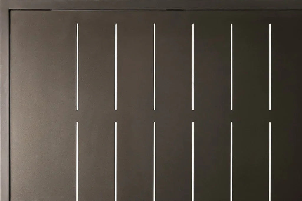 Patinero Charcoal Satin Finish Patio Coffee Table-Outdoor Coffee Tables-Seasonal Living-LOOMLAN