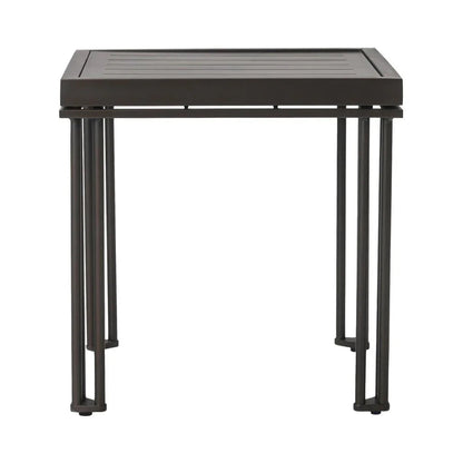 Patinero Charcoal Satin Finish Patio Side Table - LOOMLAN - Seasonal Living - Outdoor Side Tables