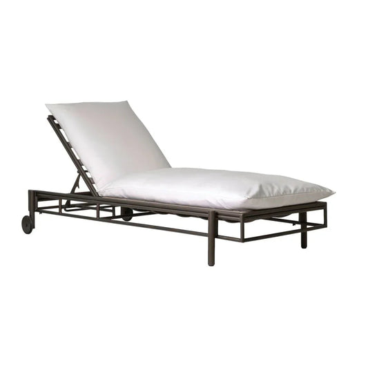 Patinero Charcoal Satin Patio Pool Chaise (Set Of 2)-Outdoor Chaises-Seasonal Living-LOOMLAN