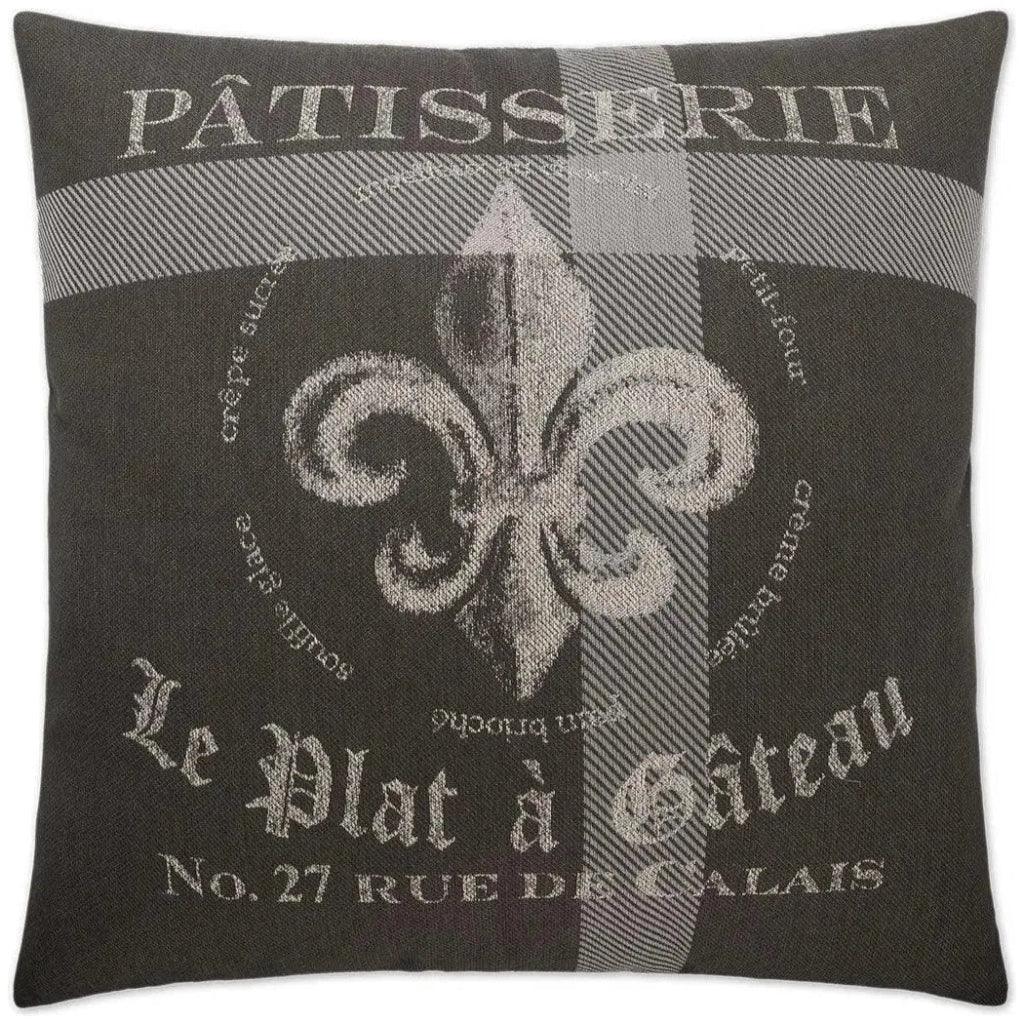 Patisserie Grey Throw Pillow With Insert - LOOMLAN - D.V. Kap - Throw Pillows