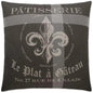 Patisserie Grey Throw Pillow With Insert - LOOMLAN - D.V. Kap - Throw Pillows