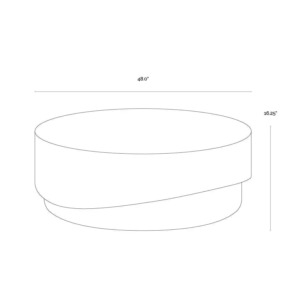 Patras Coffee Table Concrete For Indoor Outdoor Use-Outdoor Coffee Tables-SUNPAN-LOOMLAN