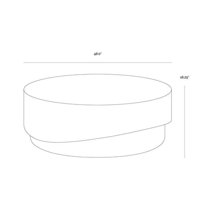 Patras Coffee Table Concrete For Indoor Outdoor Use-Outdoor Coffee Tables-SUNPAN-LOOMLAN
