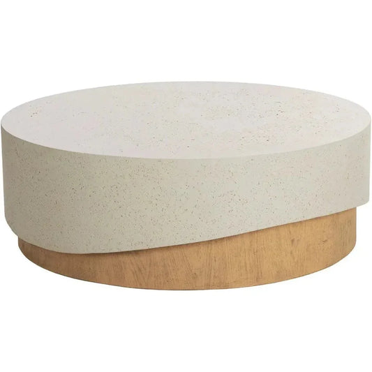 Patras Coffee Table Concrete For Indoor Outdoor Use-Outdoor Coffee Tables-SUNPAN-LOOMLAN
