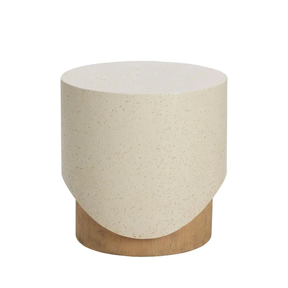 Patras End Table Concrete For Outdoors - LOOMLAN - SUNPAN - Outdoor Side Tables