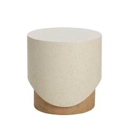 Patras End Table Concrete For Outdoors - LOOMLAN - SUNPAN - Outdoor Side Tables
