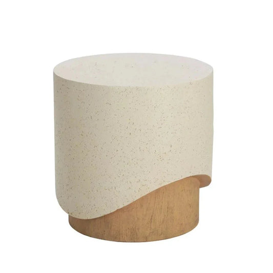 Patras End Table Concrete For Outdoors - LOOMLAN - SUNPAN - Outdoor Side Tables