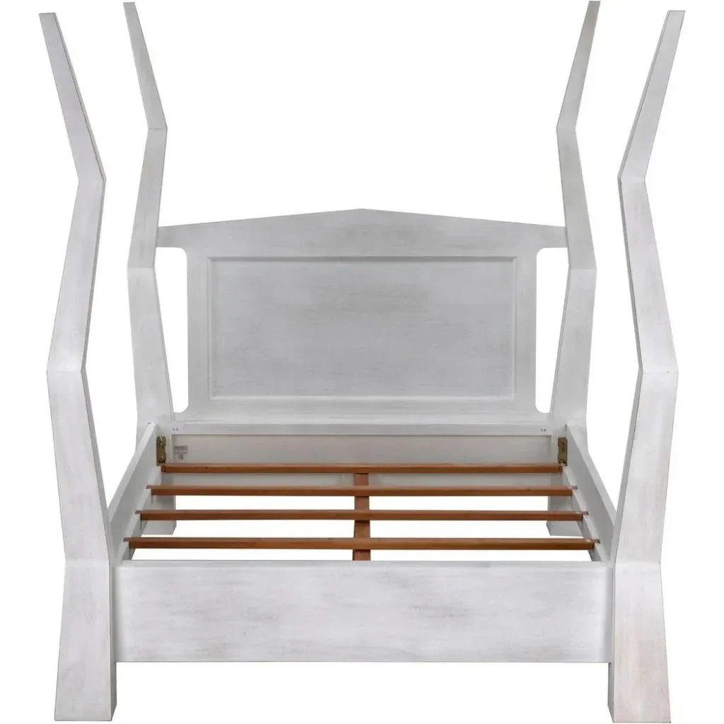 Patras Wood Queen Bed - LOOMLAN - Noir - Beds