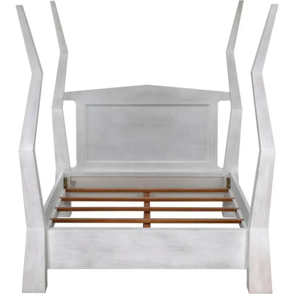 Patras Wood Queen Bed - LOOMLAN - Noir - Beds