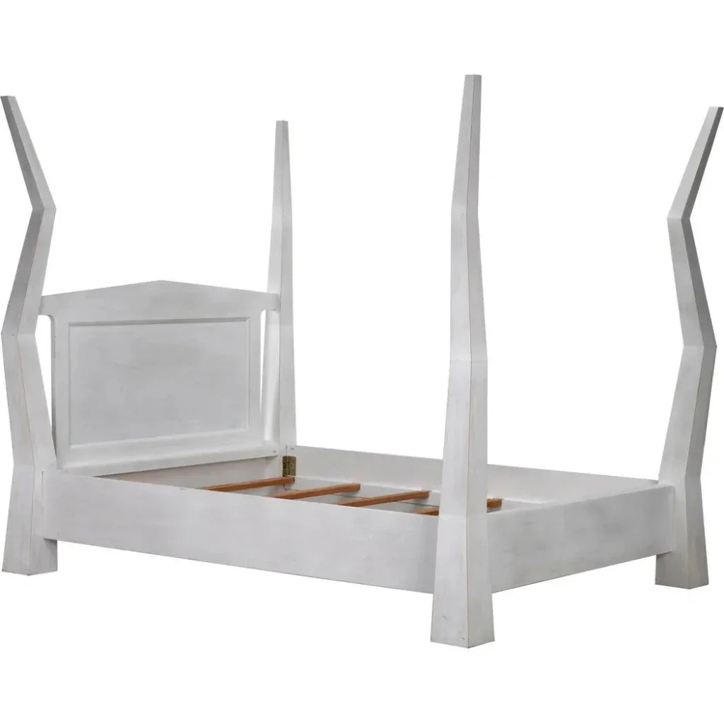 Patras Wood Queen Bed - LOOMLAN - Noir - Beds