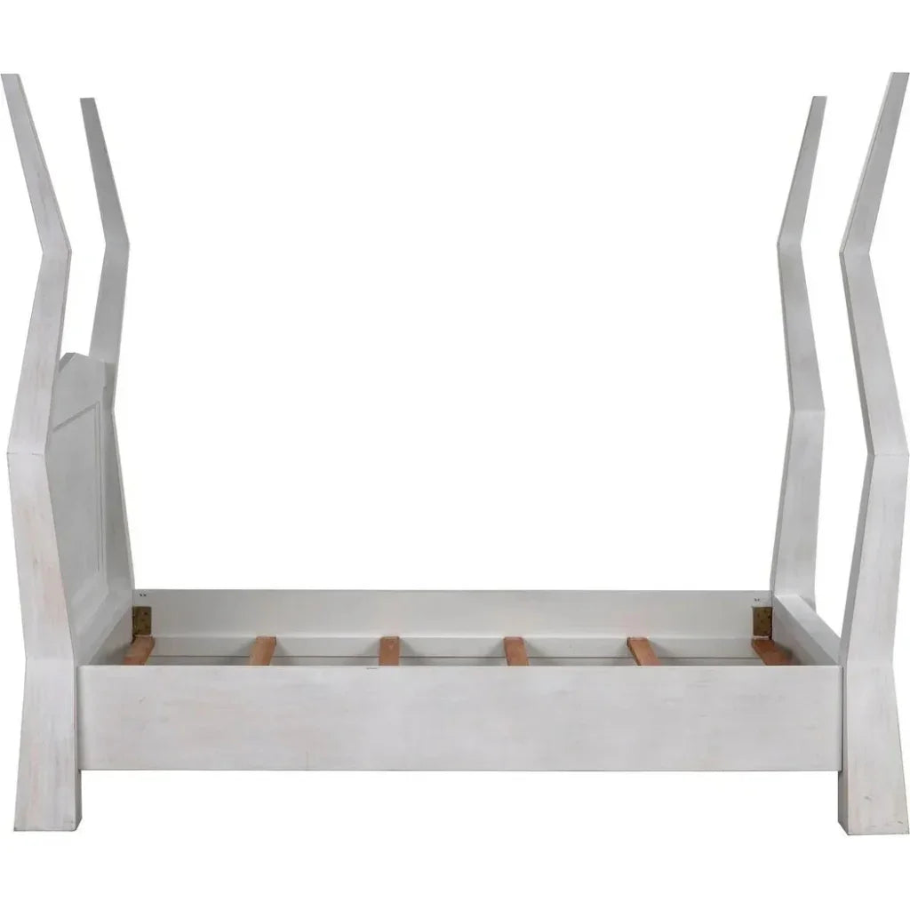 Patras Wood Queen Bed - LOOMLAN - Noir - Beds