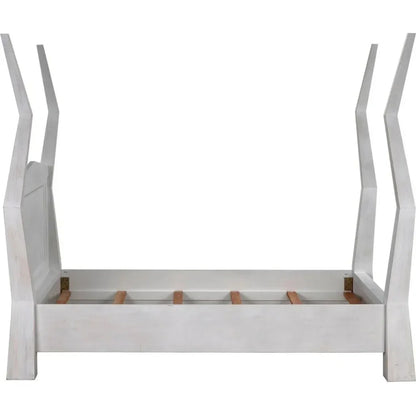 Patras Wood Queen Bed - LOOMLAN - Noir - Beds