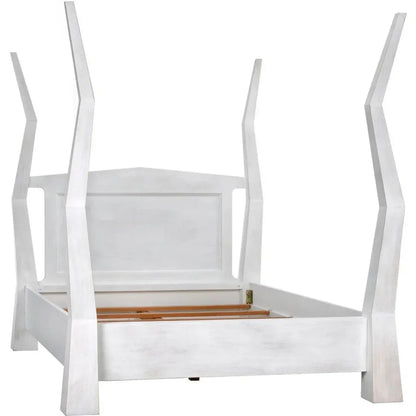 Patras Wood Queen Bed - LOOMLAN - Noir - Beds