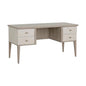 Pattinson Desk White Ceruse Antique Brass Handles-Home Office Desks-SUNPAN-LOOMLAN
