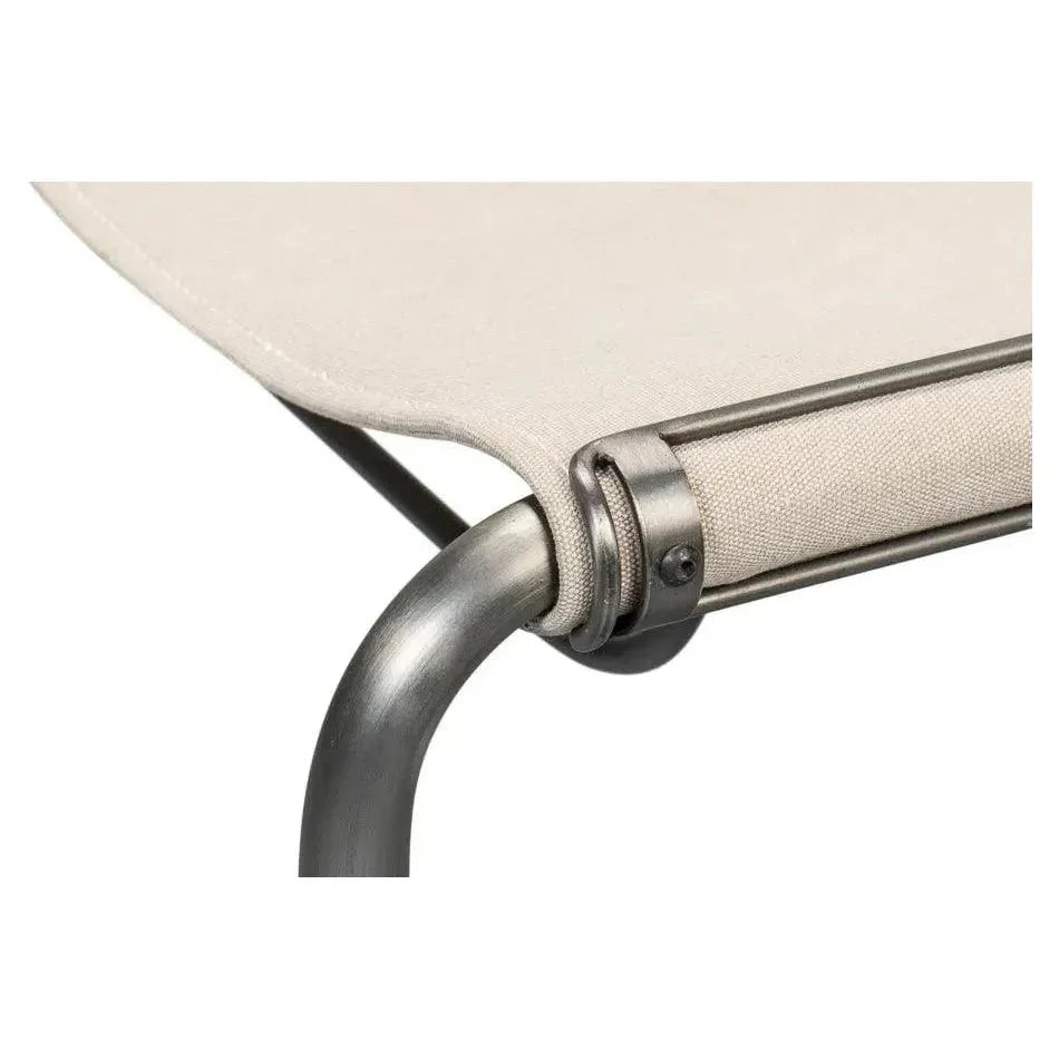 Patton Canvas Field Dining Chairs Set of 2 - LOOMLAN - Sarreid - Dining Chairs