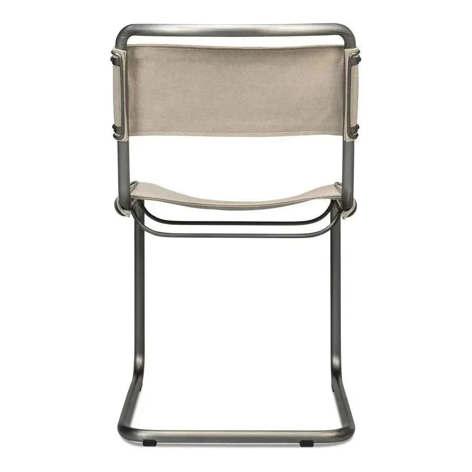 Patton Canvas Field Dining Chairs Set of 2 - LOOMLAN - Sarreid - Dining Chairs