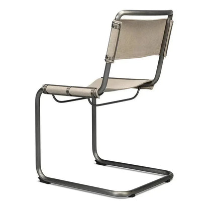 Patton Canvas Field Dining Chairs Set of 2 - LOOMLAN - Sarreid - Dining Chairs