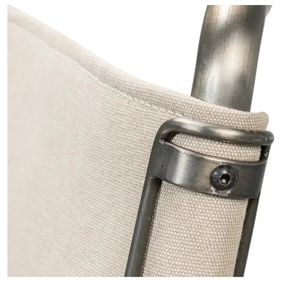 Patton Canvas Field Dining Chairs Set of 2 - LOOMLAN - Sarreid - Dining Chairs