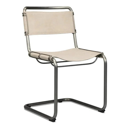 Patton Canvas Field Dining Chairs Set of 2 - LOOMLAN - Sarreid - Dining Chairs