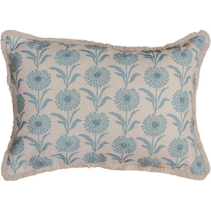 Paula Green Lumbar Pillow For Outdoors-Outdoor Pillows-LOOMLAN-LOOMLAN