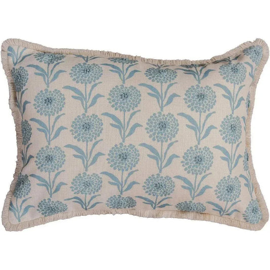 Paula Green Lumbar Pillow For Outdoors-Outdoor Pillows-LOOMLAN-LOOMLAN