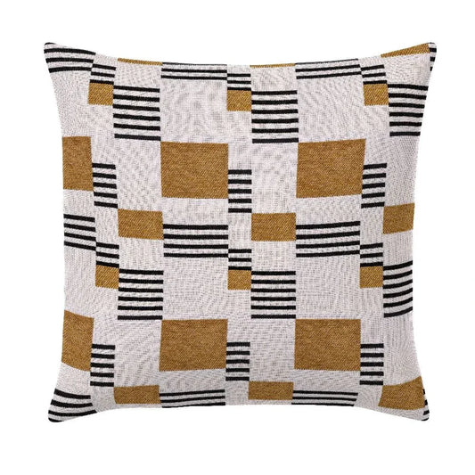 Pavati Caramel Handmade Outdoor Pillow-Outdoor Pillows-Earnest Collection-20" Square-LOOMLAN