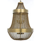 Pavilion Metal Chandelier With Brass Finish - LOOMLAN - Noir - Chandeliers