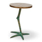 Pavo Reclaimed Aluminum Round End Table - LOOMLAN - Urbia - Side Tables