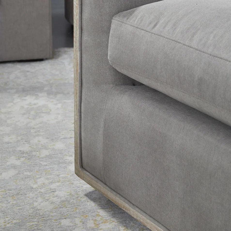 Paxton Gray Swivel Club Chair LiveSmart Grey - LOOMLAN - Essentials For Living - Club Chairs