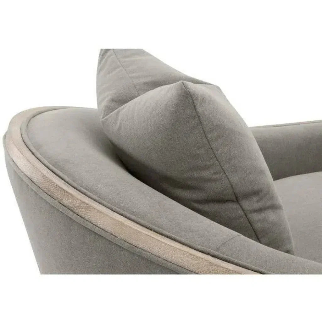 Paxton Gray Swivel Club Chair LiveSmart Grey - LOOMLAN - Essentials For Living - Club Chairs