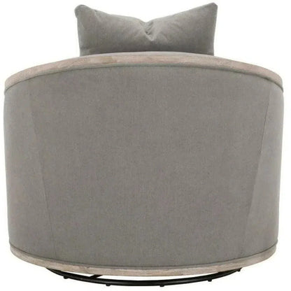 Paxton Gray Swivel Club Chair LiveSmart Grey - LOOMLAN - Essentials For Living - Club Chairs