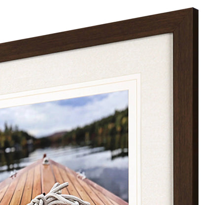 Peaceful Lake Brown Framed Wall Art 4PC