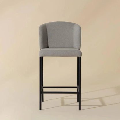 Pearce Counter Stool Light Grey Bravo Cognac 2PC - LOOMLAN - SUNPAN - Counter Stools