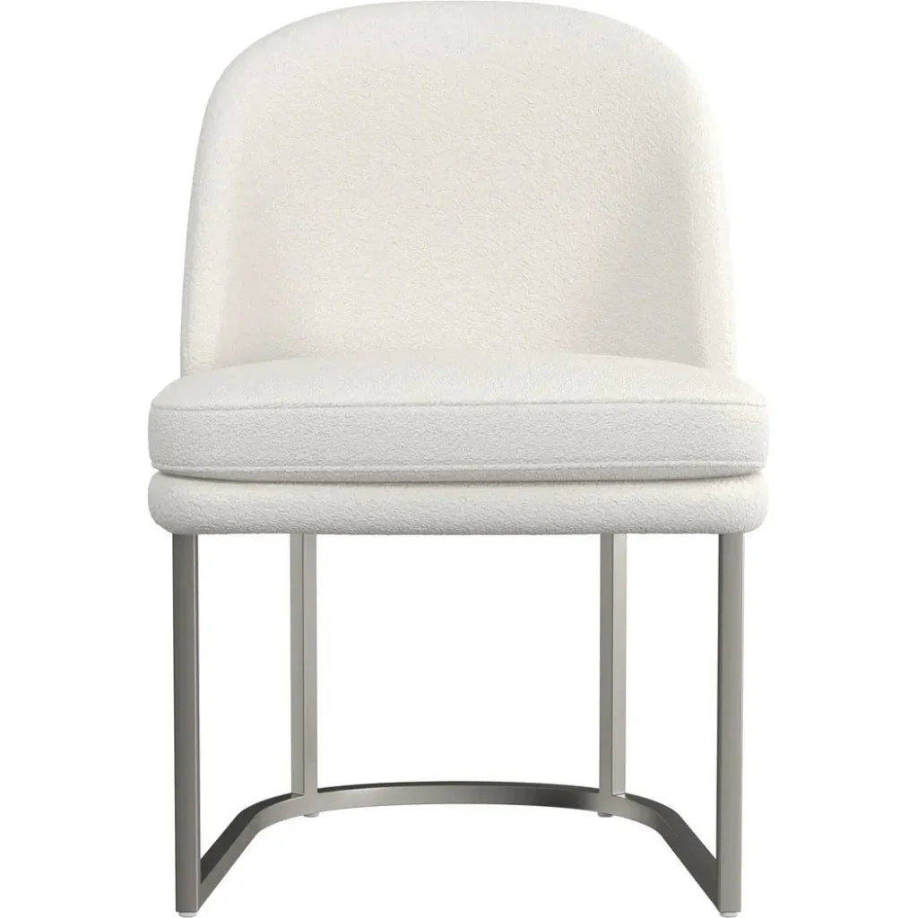 Pearl Performance Fabric Armless Dining Chair 2PC - LOOMLAN - Bassett Mirror - Dining Chairs