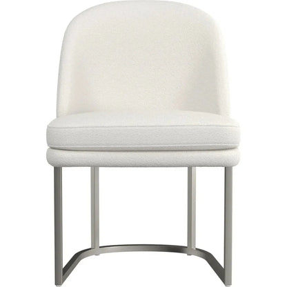 Pearl Performance Fabric Armless Dining Chair 2PC - LOOMLAN - Bassett Mirror - Dining Chairs