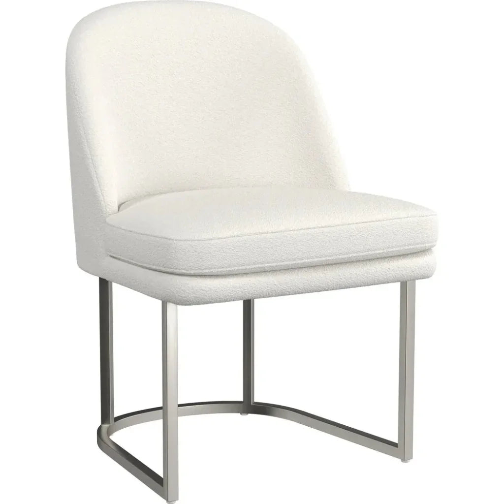 Pearl Performance Fabric Armless Dining Chair 2PC - LOOMLAN - Bassett Mirror - Dining Chairs