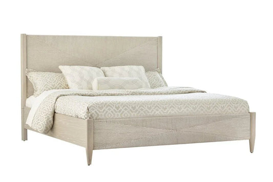 Pearl Soft Light Sand Finish Woven Complete Bed - LOOMLAN - Palmetto Home - Beds
