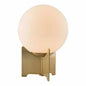 Pearl Table Lamp White & Brushed Brass - LOOMLAN - Zuo Modern - Table Lamps